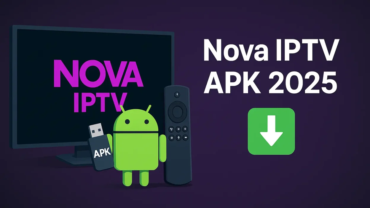 Nova IPTV APK 2025 다운로드 배너